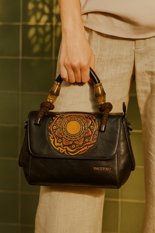 Milestonewear Mandala Art Handcrafted Faux Leather Bag