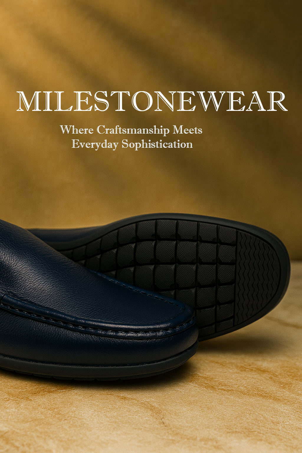 Milestonewear Premium Handcrafted Navy Loafers  — Crafted for Everyday Elegance